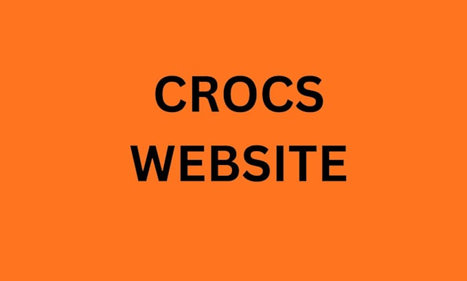create crocs website that functions