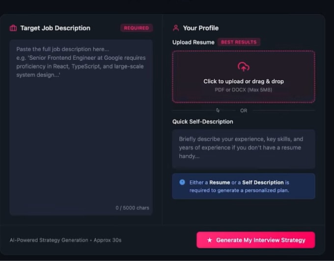 a modern full stack web application