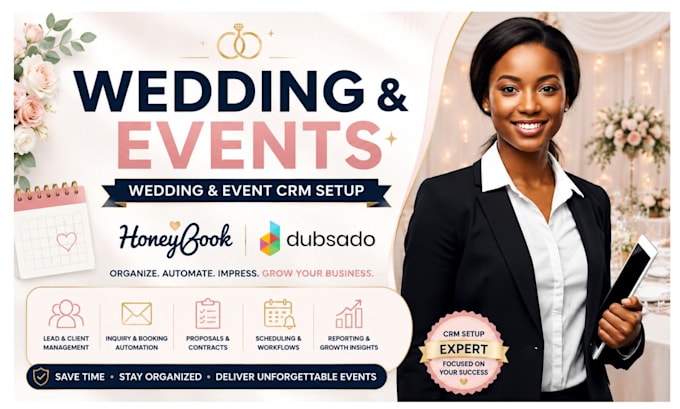 setup wedding and event CRM honeybook dubsado
