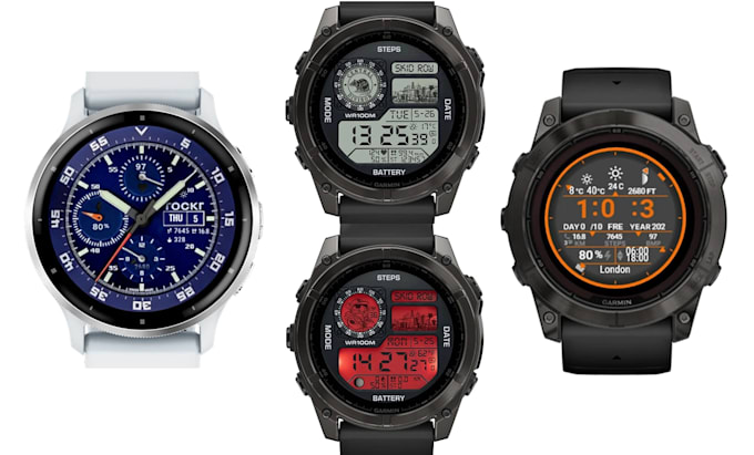 develop custom garmin watch face using monkey c code