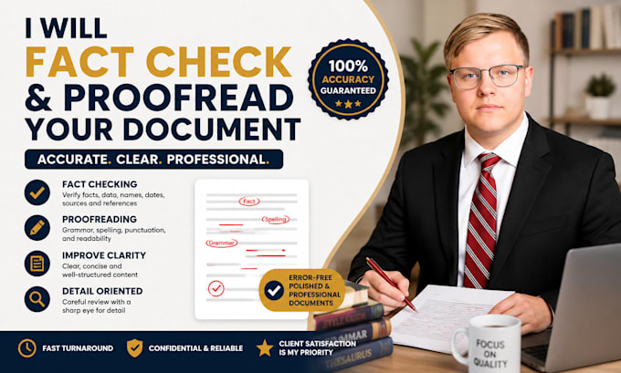 fact check document and proof read errors