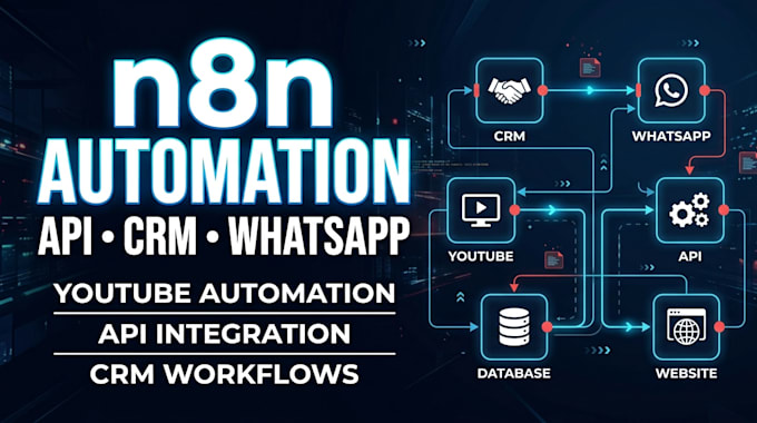 connect API integration crm using n8n workflow youtube whatsapp automation
