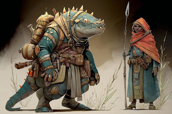 create creatures and characters after your visions