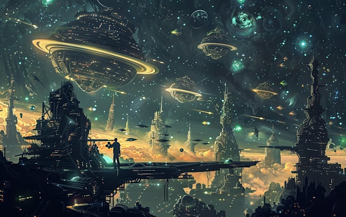 design sci fi illustration and sci fi sci fi illustration