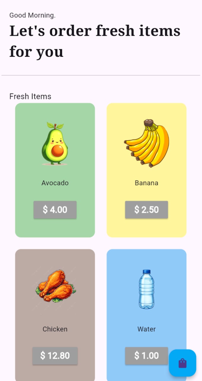 develop a flutter android app with firebase and API