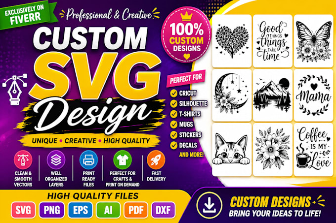 create custom svg designs for cricut and silhouette