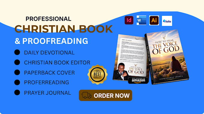 format design daily devotional christian book editor profreading prayer journal