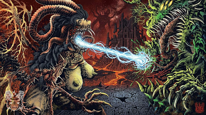 drawing premium illustration dark fantasy digital handcraft