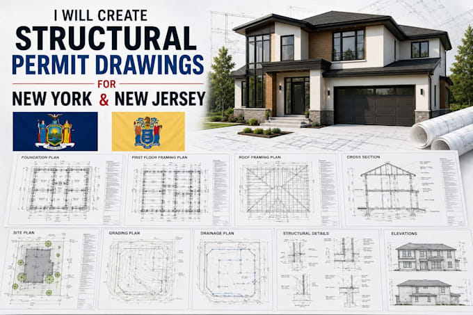 create structural permit drawings for new york and new jersey