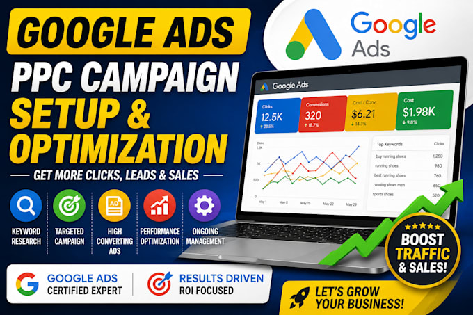 setup and optimize google ads PPC campaigns