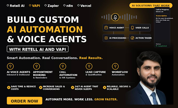 ai voice agent for real estate, home services, hvac and plumber lead generation