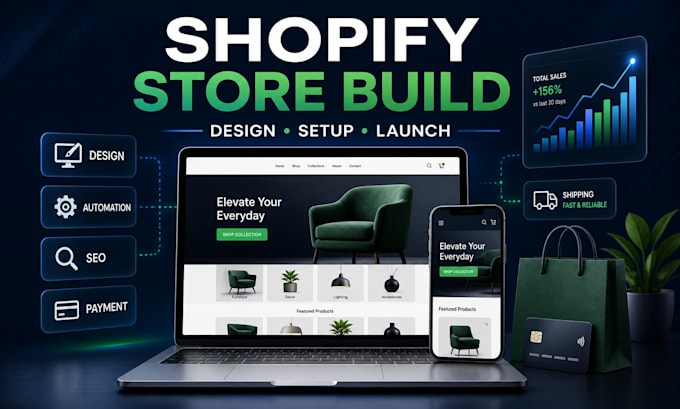 build a complete professional shopify store ready to launch