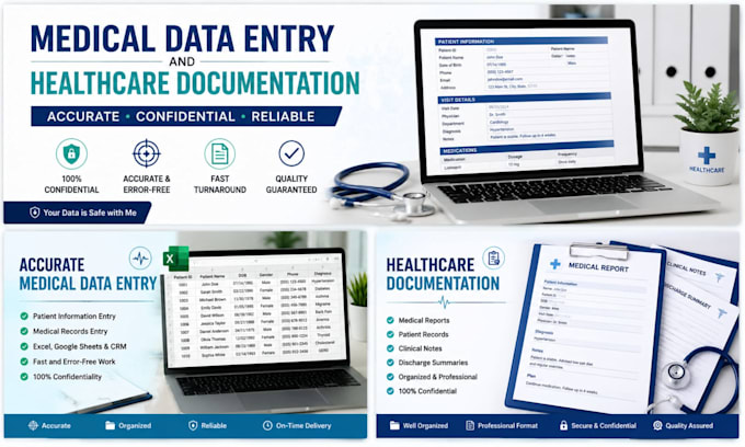 do medical data entry and healthcare documentation