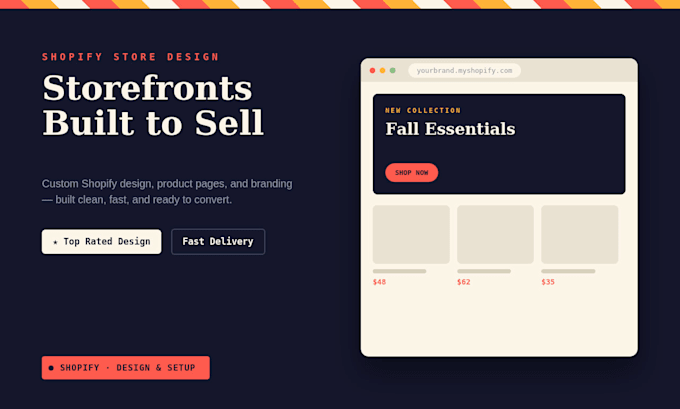 design a professional shopify store