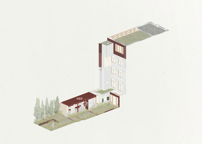 create post digital architectural visualizations
