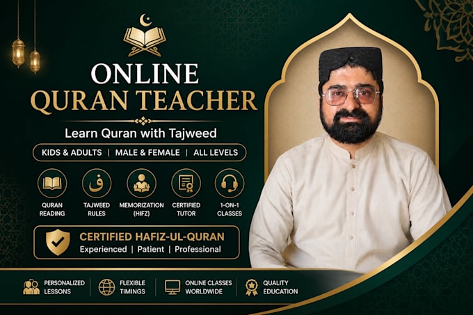 your online quran tutor, islamic studies teacher