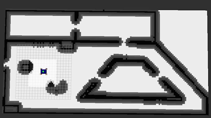 simulate autonomous mobile robots and ugvs in rviz, gazebo