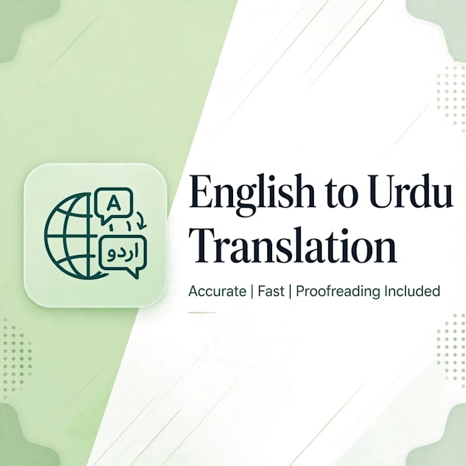 translate english to urdu and write content professionally