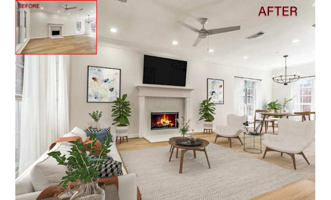 do real estate virtual staging and home digital staging