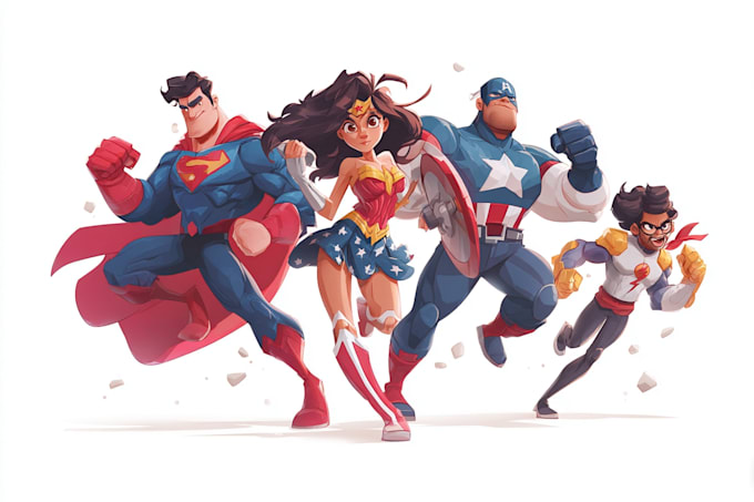 create superhero cartoon character for you