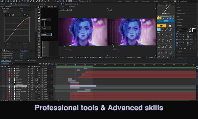 motion graphic and video synchronization