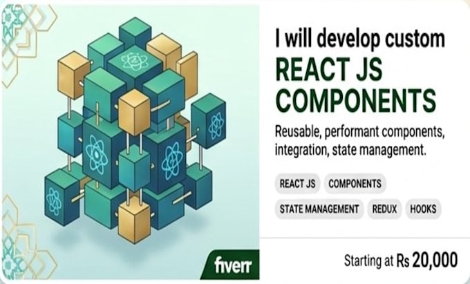 develop reusable custom react js components, state management
