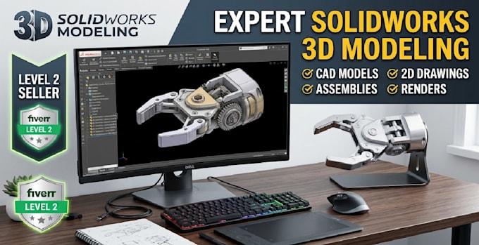 create 3d designs and renders in solidworks
