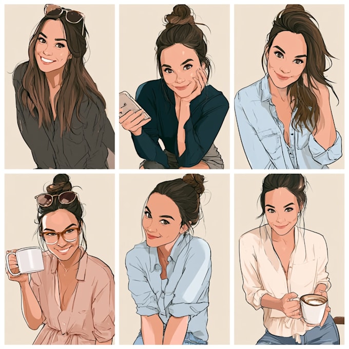 draw watercolor or digital illustration for commercial use