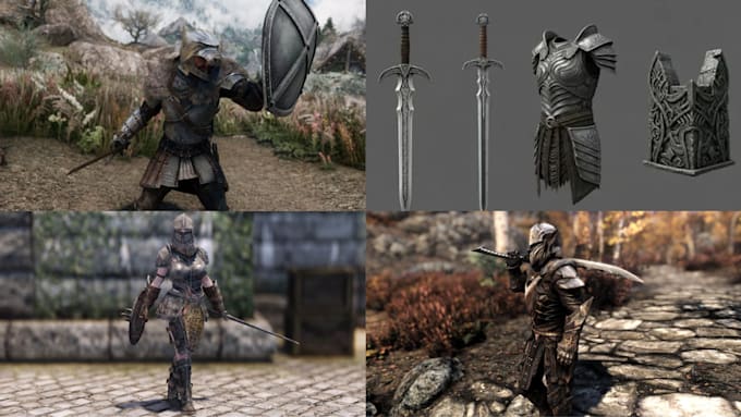 create custom armor weapons or character for skyrim fallout 4 resident