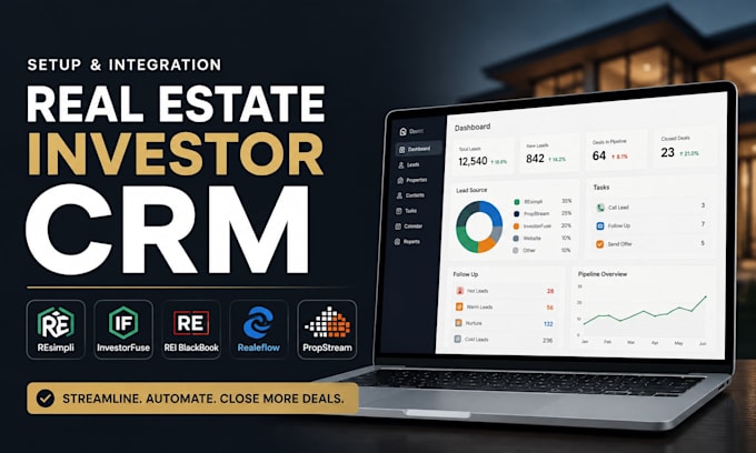setup resimpli investorfuse rei blackbook realeflow propstream CRM