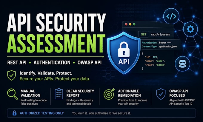 perform an API security assessment and vulnerability testing