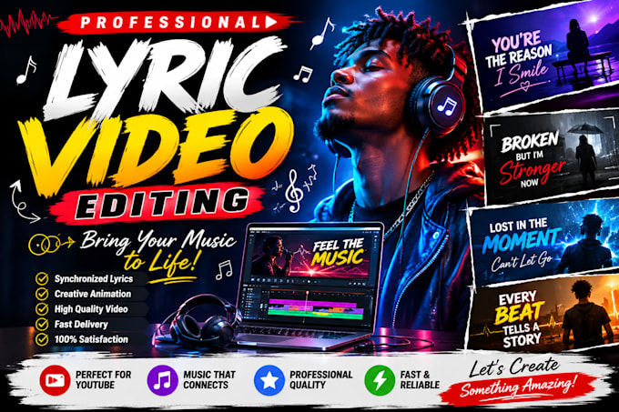 create a professional animated lyric video for your song