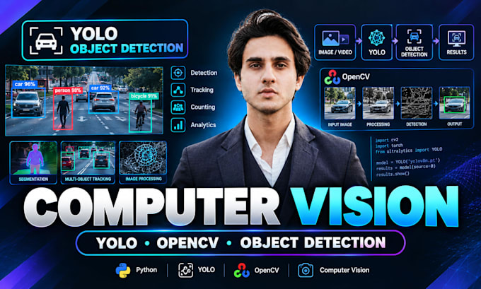 do computer vision, yolo, object detection, ocr, python project