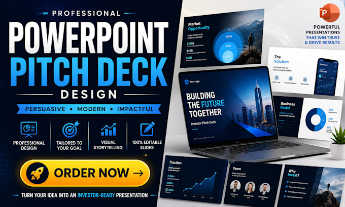 design a professional pitch deck for startup