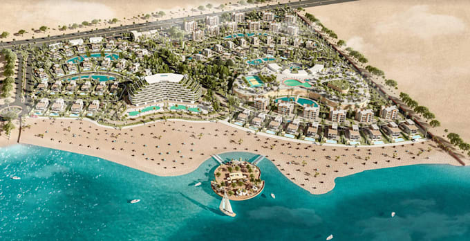 design resort landscape property, mixed use site layout,planned unit development