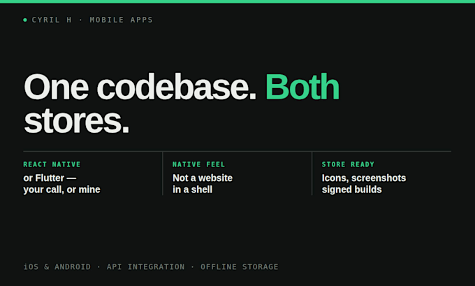 develop a cross platform mobile app