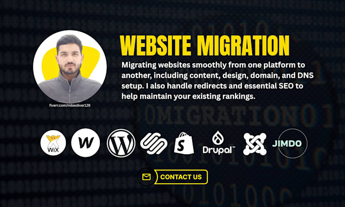 move migrate squarespace wordpress wix shopify website with same design and SEO