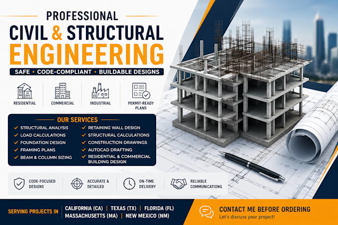 review architect, civil and structural engineer permit drawing in texas forida