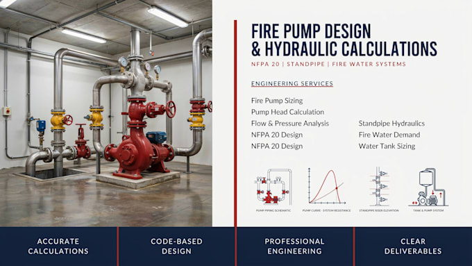 design fire pump systems and do nfpa 20 hydraulic calcualtions