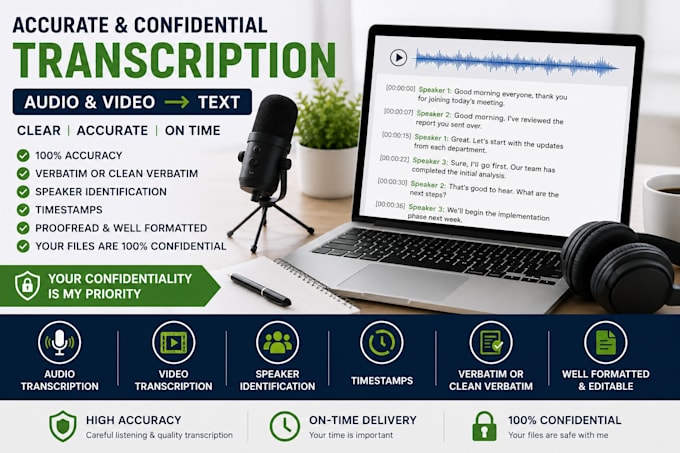 accurately transcribe audio and video to text
