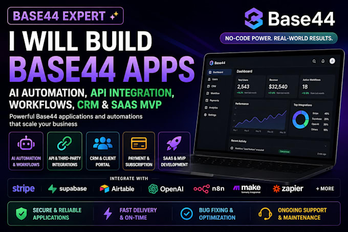 debug claude code saas web app base44 stripe base44 api storekit base64 crm n8n