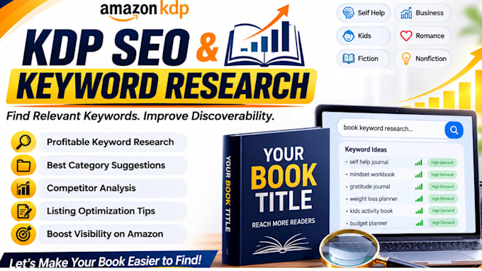 do KDP keyword research and SEO optimization for your book