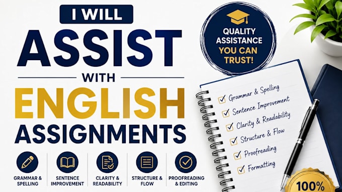 assist with english assignments