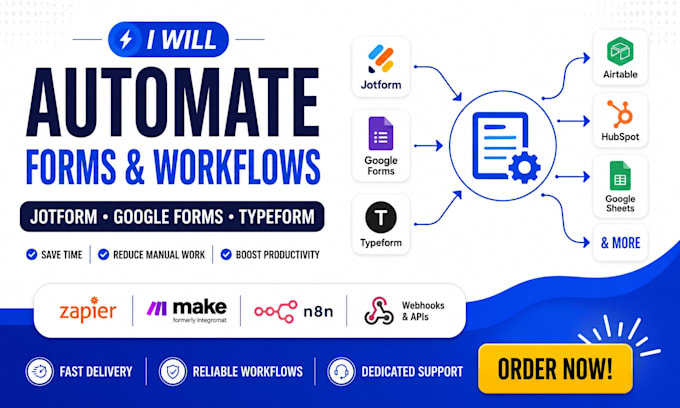 automate jotform google forms airtable and hubspot workflows