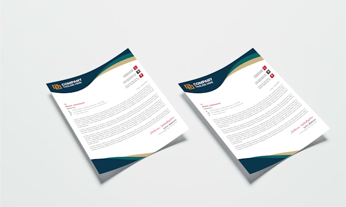 design professional editable letterhead template