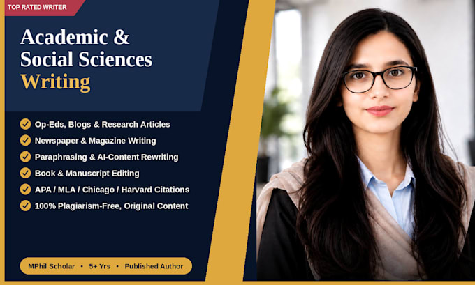 write academic and social sciences articles