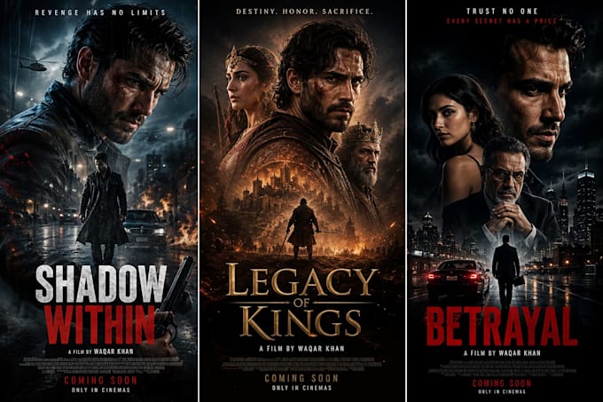 create a unique movie poster for you in 2 hours