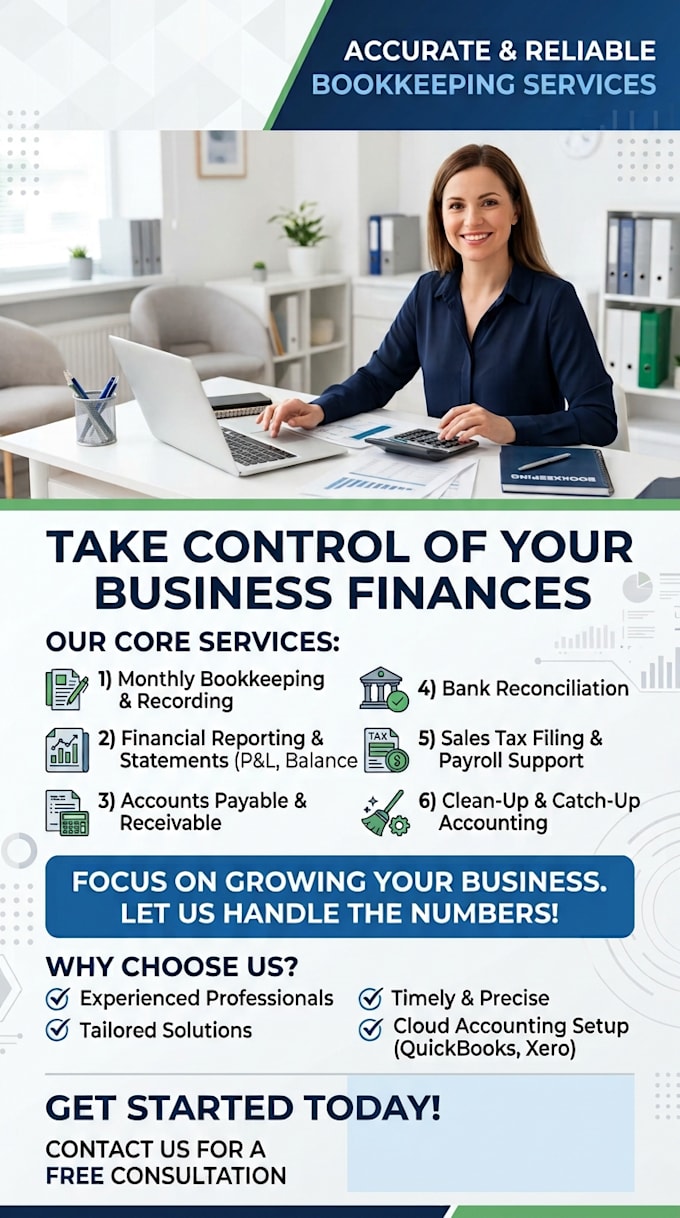 do your monthly bookkeeping and financial record keeping