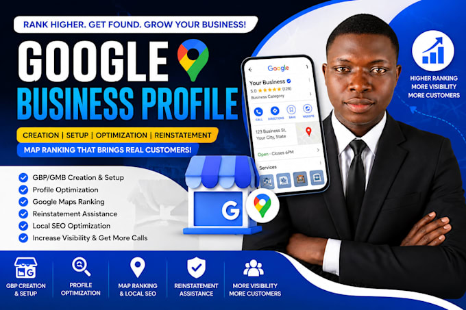 setup and optimize your google business profile gmb for local SEO map ranking