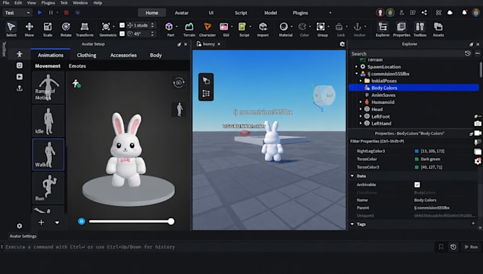 create a custom roblox ugc bundle, avatar, character, and accessories